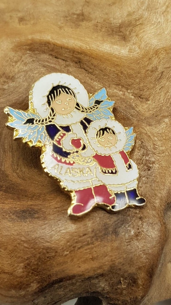 Inuit Alaska Angel Pin, Eskimo Angel Vintage Jewelry … Gem