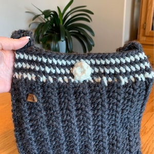 Cowichan Wool Hand Knit Shoulder Purse
