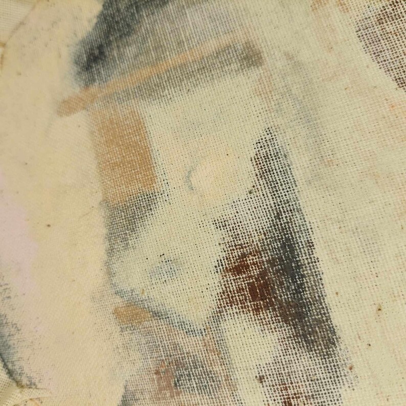 Artist Painted Vintage Barn House Scene on Fabric, Signed Etsy Canada