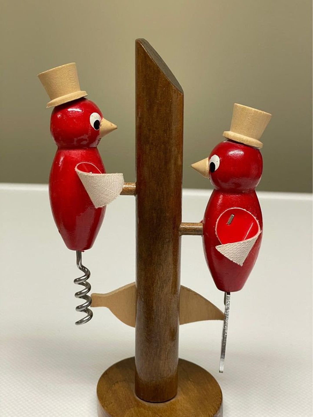 Vintage Woodpecker Bar Set Made in Japan Etsy