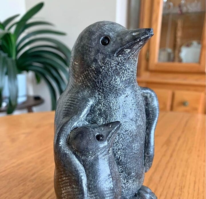 LARGE METAL PENGUIN (LEFT ONE)