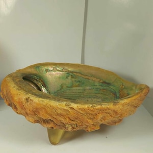 LARGE Red Abalone Shell, Vintage 1950&#39;s Natural Seashell 7.95 Inches