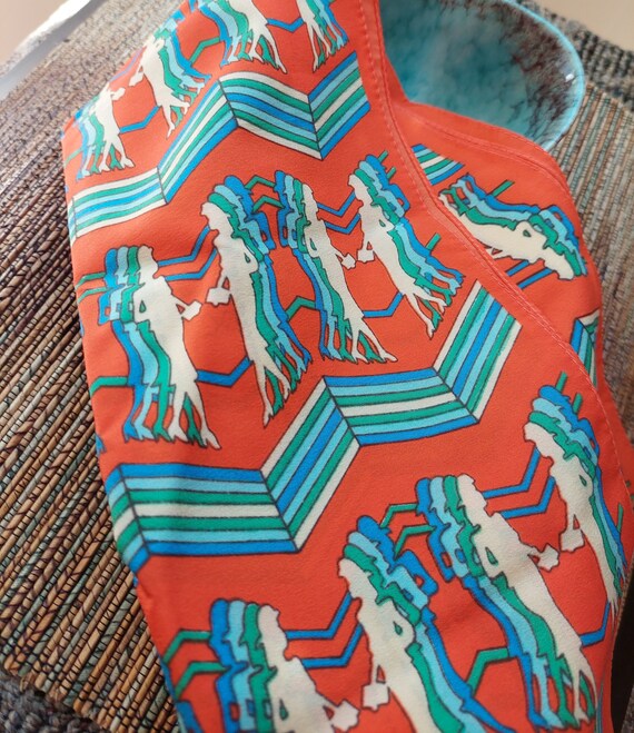 Retro Double Ladies Design Bright Coloured Scarf,… - image 6