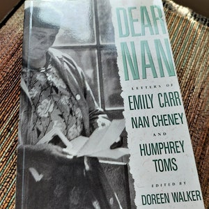 Emily Carr Reading Book, Letters of Emily Carr and Nan Cheney