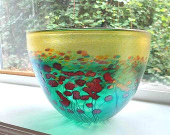 Robert Held Art Glass Vase Signed Original Label Collectible Glass