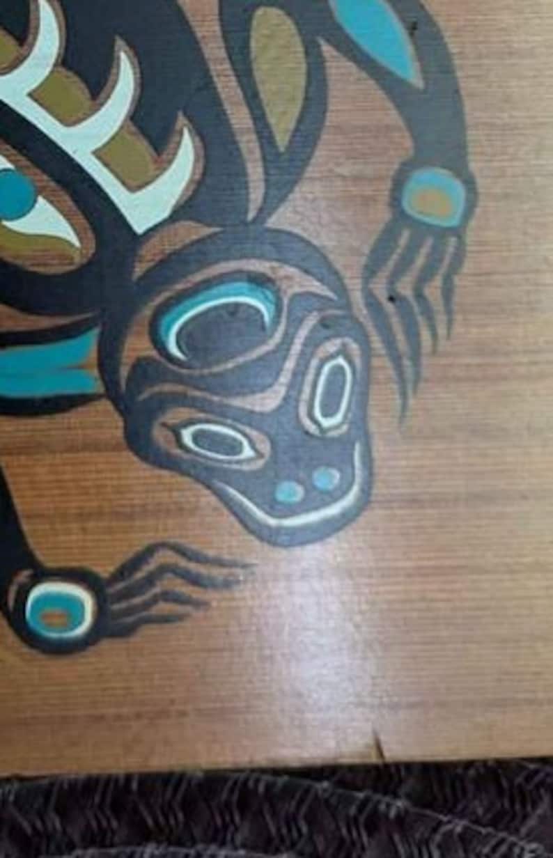 Vintage FROG First Nations Folklore Hand Painted Wood Plaque - Etsy