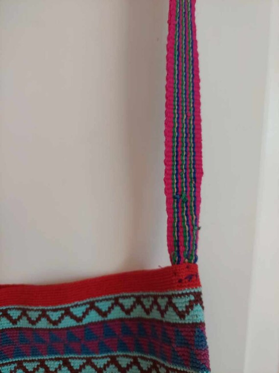 Hand woven Cotton Handbag, Peru - image 7