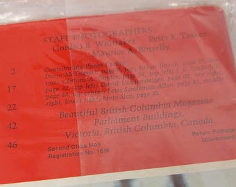 VINTAGE Beautiful British Columbia 1972 Magazine Features Native