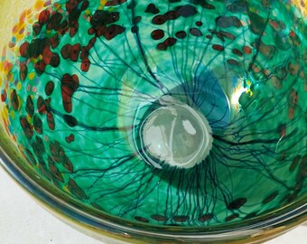 Robert Held Art Glass Vase Signed Original Label Collectible Glass