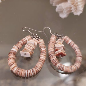 Vintage Puka Shell Hawaiin Earrings