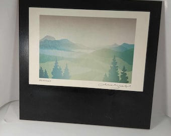 Sunshine Coast Matted Art by Peter Markgraf Canadian Serigraphy Artist