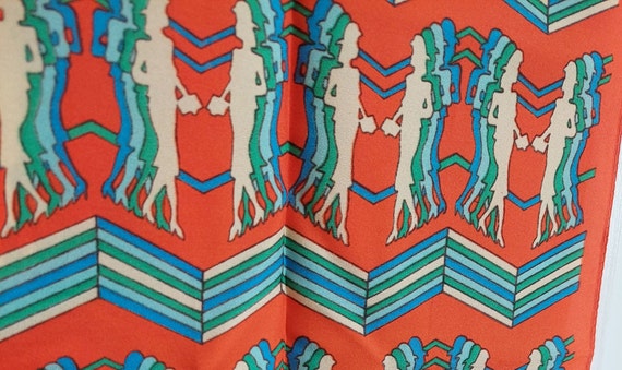 Retro Double Ladies Design Bright Coloured Scarf,… - image 5