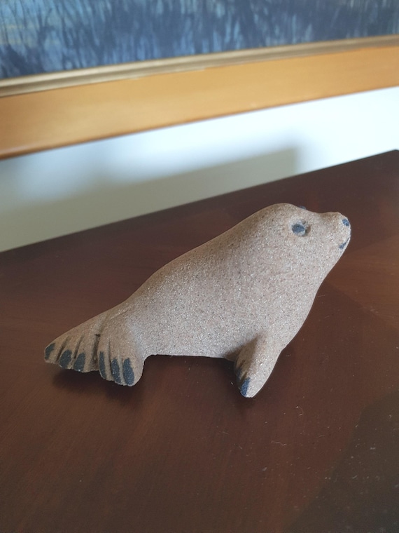 Small Sanded Cermaic Baby Seal