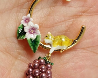 Blackberry and Mouse Pendant by Bill Skinner - Etsy