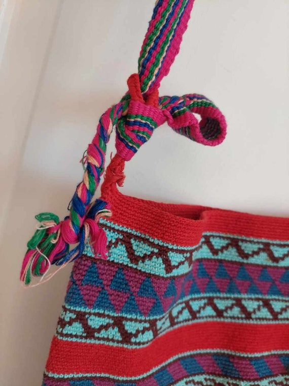 Hand woven Cotton Handbag, Peru - image 6