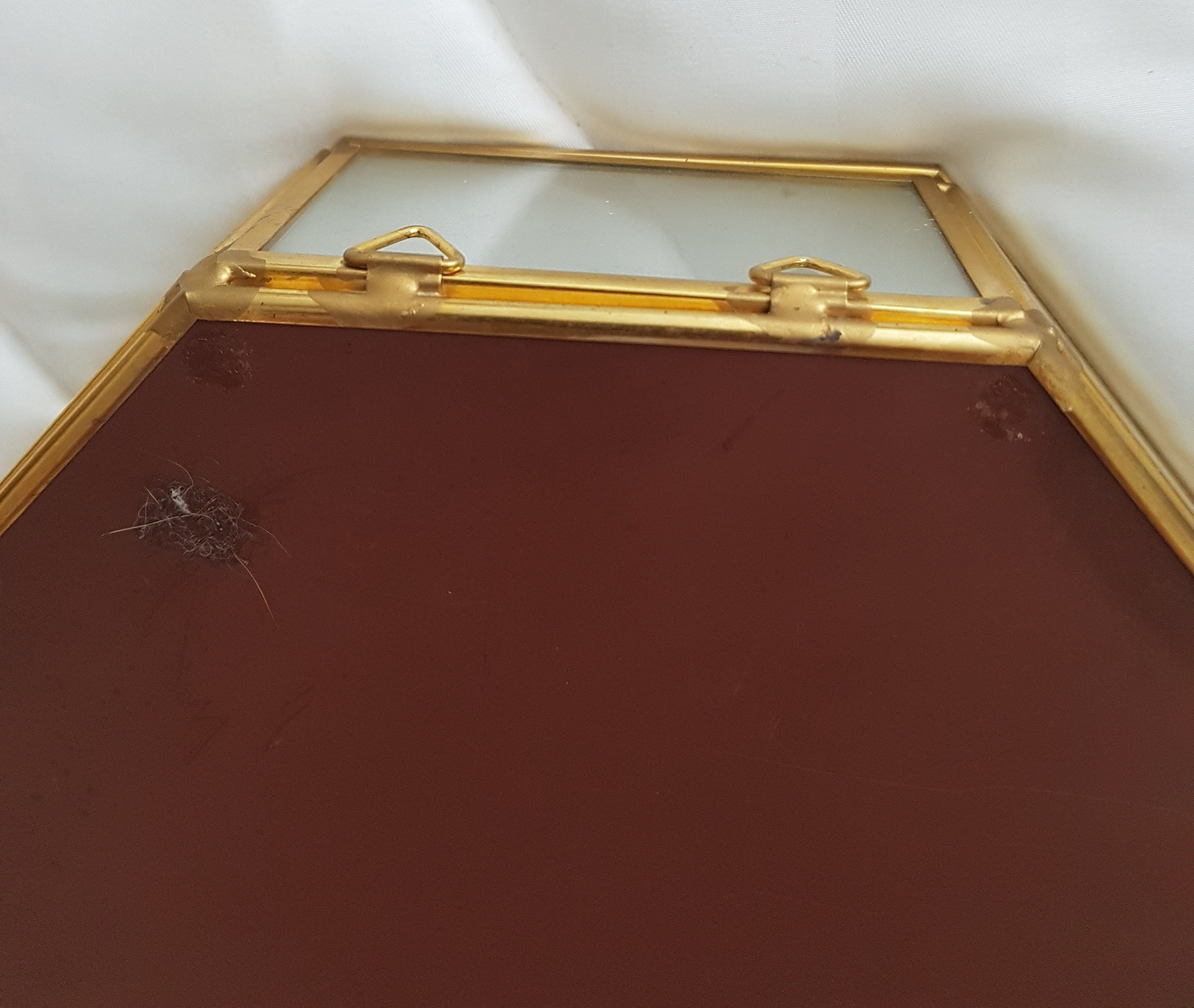 Vintage Messing und Glas Curio Schrank 10 Zoll Messing Trinket | Etsy