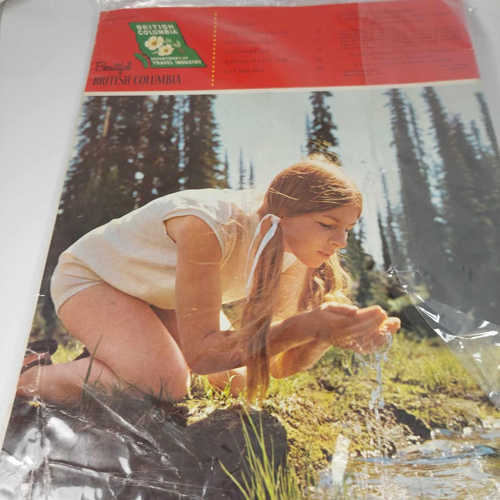 VINTAGE Beautiful British Columbia 1972 Magazine Features Native