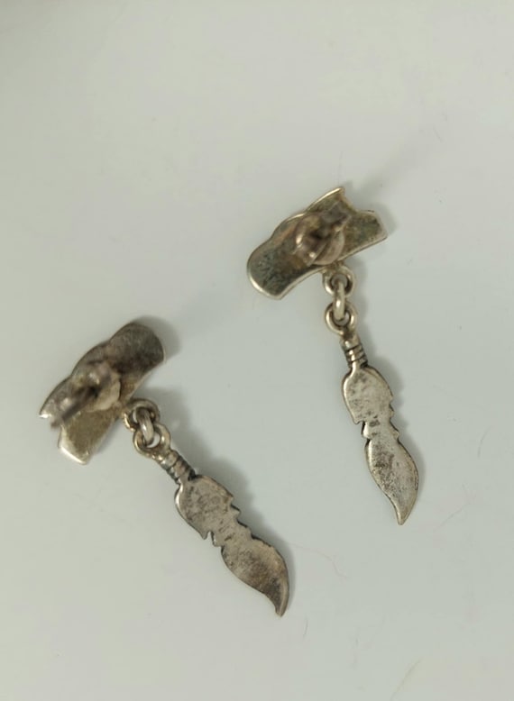 Silver EAGLE FEATHER Design First Nations Small S… - image 8