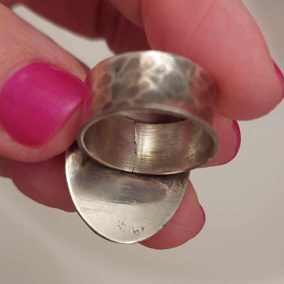 Larimar Ring Sterling Silver, Large Statement Rin… - image 6