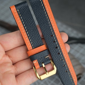 Epsom Classic Watch Strap Handcrafted from Premium Epsom Leather