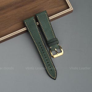 Babele Leather Watch Strap, Customizable Strap Sizes, 24mm, 23mm, 22mm, 21mm, 20mm, 19mm, 18mm