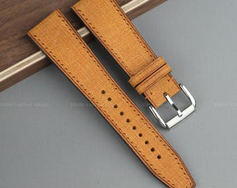 Babele Leather Watch Strap, Customizable Strap Sizes, 24mm, 23mm, 22mm, 21mm, 20mm, 19mm, 18mm