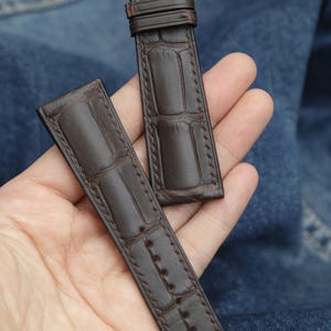 Handmade Alligator Leather Watch Strap: Custom Size, Free Personalization