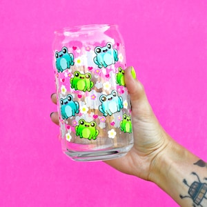 kawaii Frosch Sodadose förmiges Glas / Eisgetränkebecher