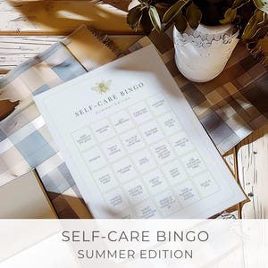 Self-Care Bingo Printable | Summer Edition | Gentle Wellness Activity for Women | Mindfulness Gift | Digital Download PDF