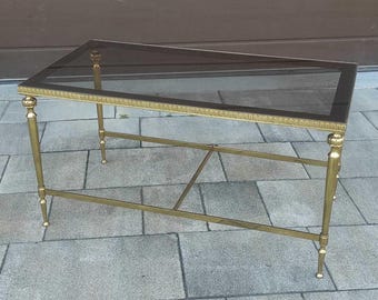 Maison Jansen Style Brass Coffee Table 1950s