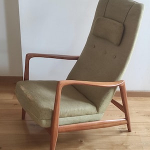 Cassina Longue Chair 829 By Gio Ponti for Hotel Parco Dei Principi Sorento 1960s