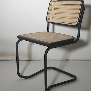 Black Cesca Chair Affter Marcel Breuer Italy 1980s