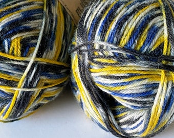 2 Skeins - Zwerger Garn - Opal 4 fach 4 ply - Made in Germany - self striping sock yarn