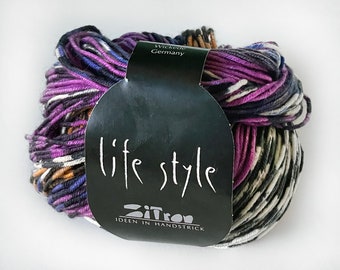 1 Skein - Zitron Lifestyle -   Superwash - Made in Germany - self striping sock yarn