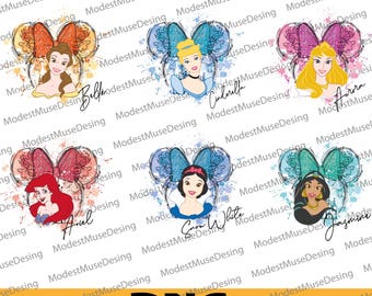 Pacote de Princesas - Férias em Família - Aquarela - PNG, Princesas - PNG, Esquadrão de Amigos - PNG, Modo Férias - PNG, Reino Mágico - PNG, Viagem em Família - PNG