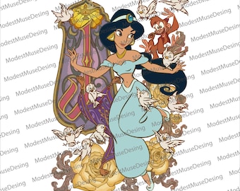 Retro Disney Princess Jasmine Png, Vintage Disney Princess Png, Disney Girl Trip, Disney Woman Png, Disney Princess Png, Digital Prints