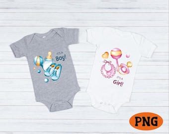 It's a Girl Png, It's a Boy Png, Baby Shower Png, Gender announcement Png, Tshirt design, Svg digital download, PNG file