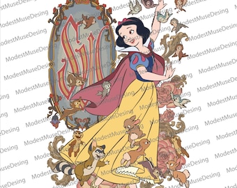 Retro Disney Princess SnowWhite Png, Vintage Disney Princess Png, Disney Girl Trip, Disney Woman Png, Disney Princess Png, Digital Prints
