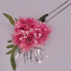 Hot Pink Bira Bira Kanzashi
