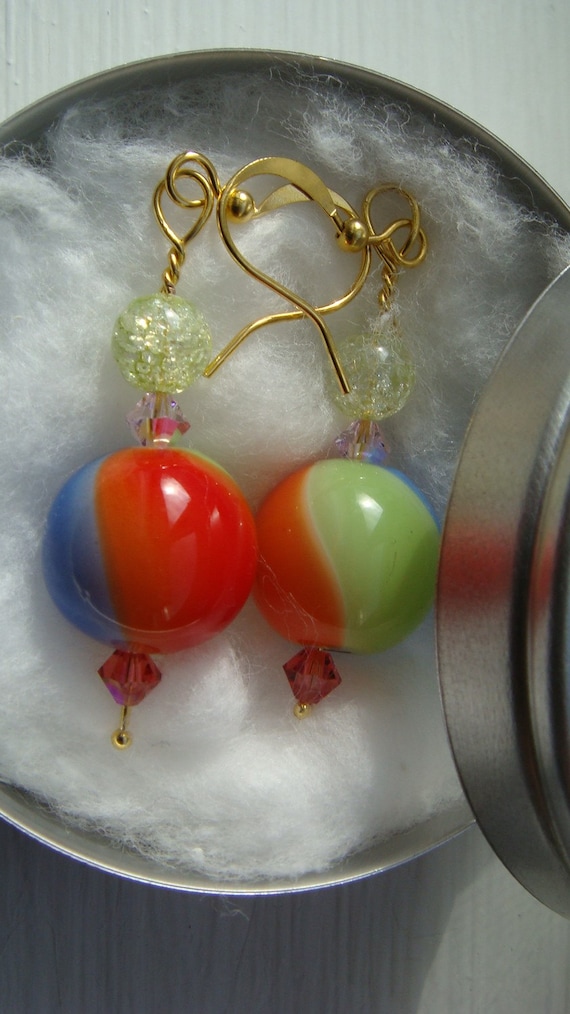 Beach ball best sale earrings
