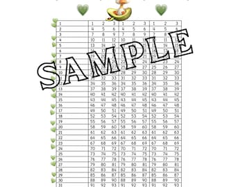 Sommer Avocado-Ente, Bananenmaus & Ananas-Ente HAHA Number Generator Bingo Boards: 33 Linien 3 X (Printable Instant Digital Download)
