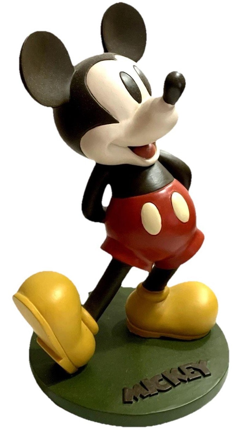 RARE Mickey Mouse Disney Direct Resin 14” large Lawn Garden Statue Figure NIB image 1