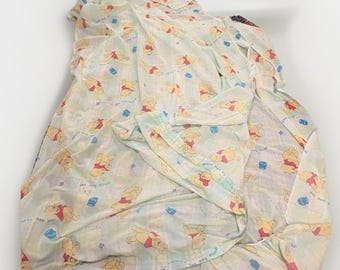 Vintage Disney Winnie The Puh Twin Dra-på-lakan och Lakanset USA