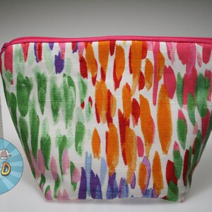 Color Splotches Sock Size Project Bag//Knitting Project Bag//Crochet Project Bag//Yarn Craft Project Bag//WIP Bag - Paint Bag, Color Bag