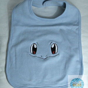 Squirtle Face Inspired Bib