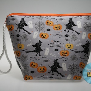 Halloween Witches Sock Size Project Bag//Knitting Project Bag//Crochet Project Bag//Yarn Craft Project Bag//Single Skein Bag