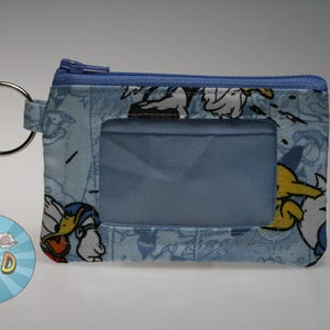 Angry Duck Inspired Wallet //ID Wallet//Coin Purse Wallet // Zip Wallet // ID Case // Zip ID // Mini Wallet - Donald Wallet