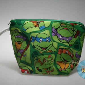 Turtle Ninjas Inspired Sock Size Project Bag//Knitting//Crochet//Yarn Craft//Single Skein Bag
