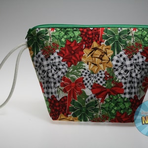 ギフトラップリボンソックスサイズプロジェクトバッグ//編み物プロジェクトバッグ//かぎ針編みプロジェクトバッグ//糸工芸プロジェクトバッグ//WIPバッグ//シングルスケインバッグ