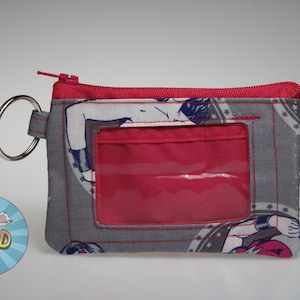 Cartera con temática de Mujer Maravilla // Cartera para DNI // Monedero // Cartera con cremallera // Estuche para DNI // Cartera con cremallera // Minicartera